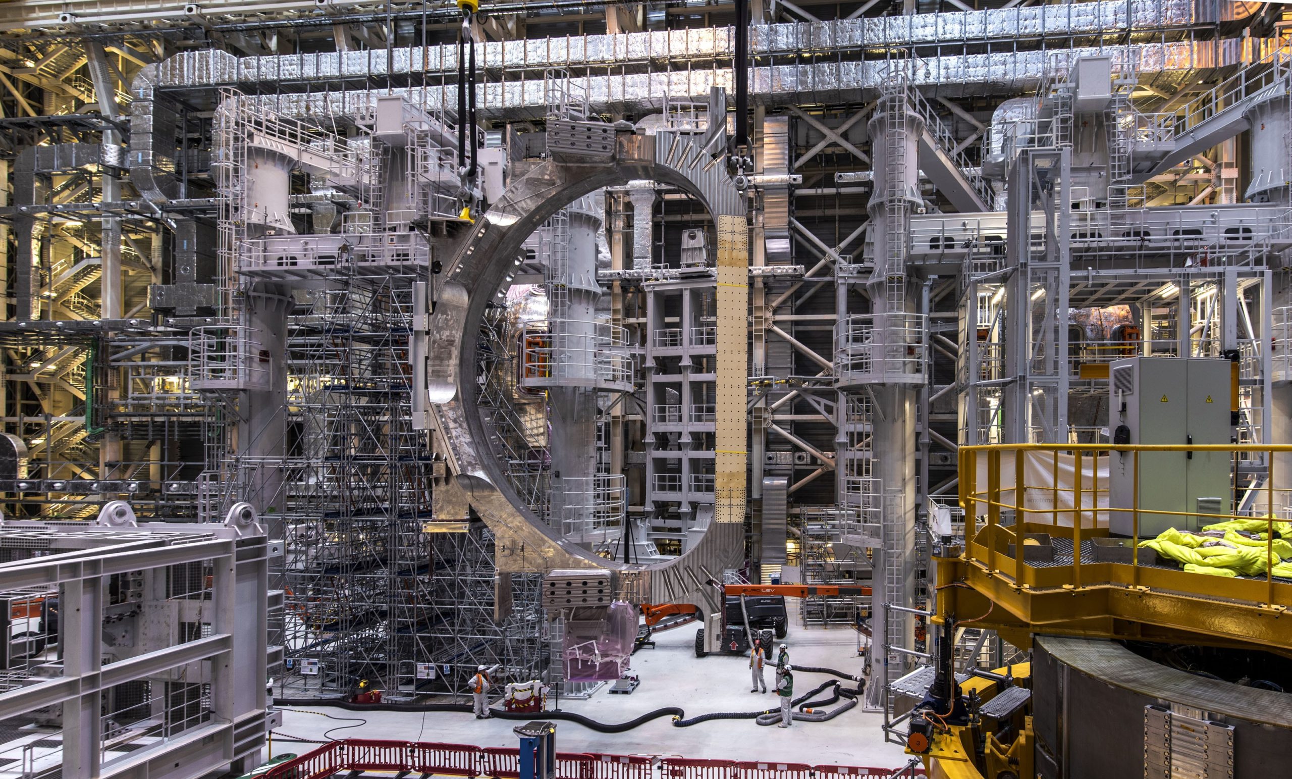 ITER_Magnet_Toroidal_Field_coil_8_moved_in_Aseembly_Hall_January_2023_Copyright_ITER_Organization